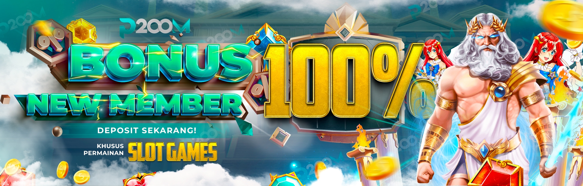 WELCOME BONUS 100% (DI DEPAN)