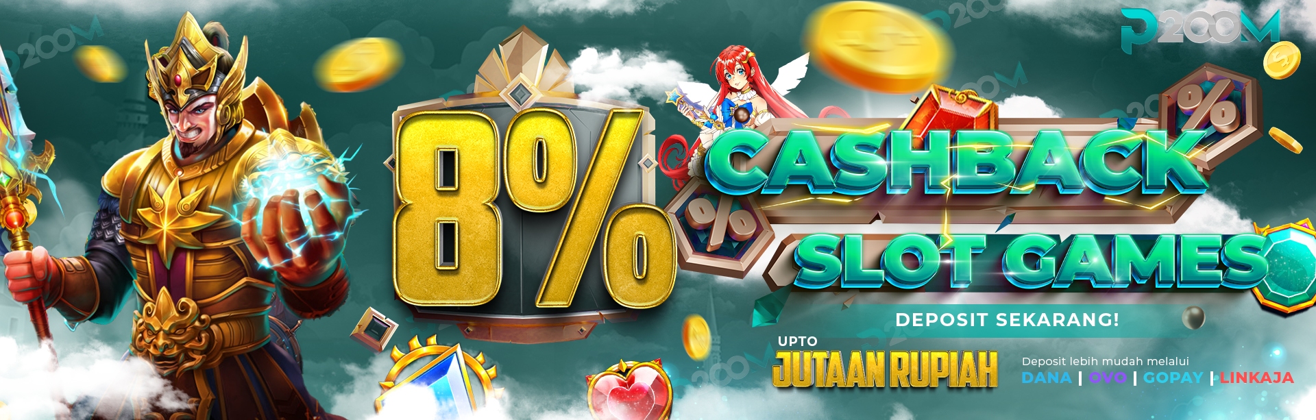 BONUS CASHBACK 8% SLOT SETIAP HARI