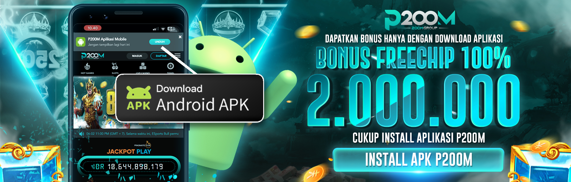 BONUS DOWNLOAD APK FREECHIP 100% 2 JUTA